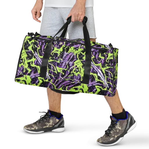 Acid Violet on a Duffle Bag