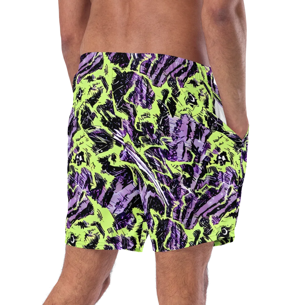 Acid Violet on Swim Trunks — Right Back