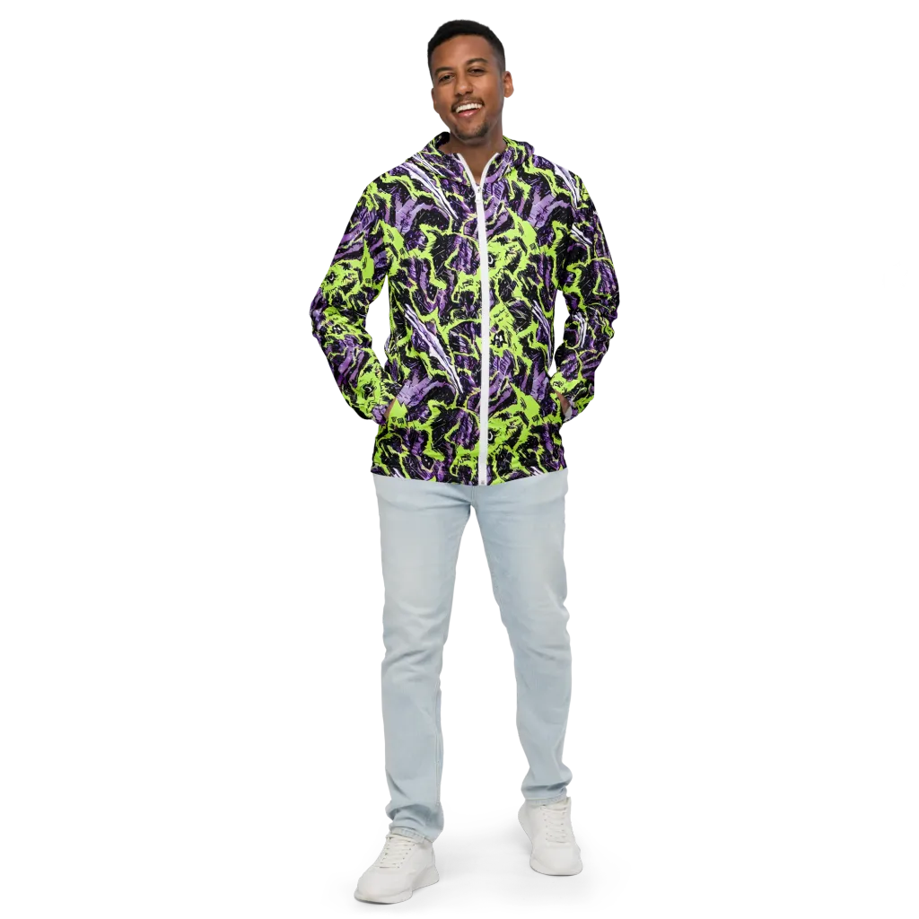 Acid Violet on Men's Windbreaker — Front