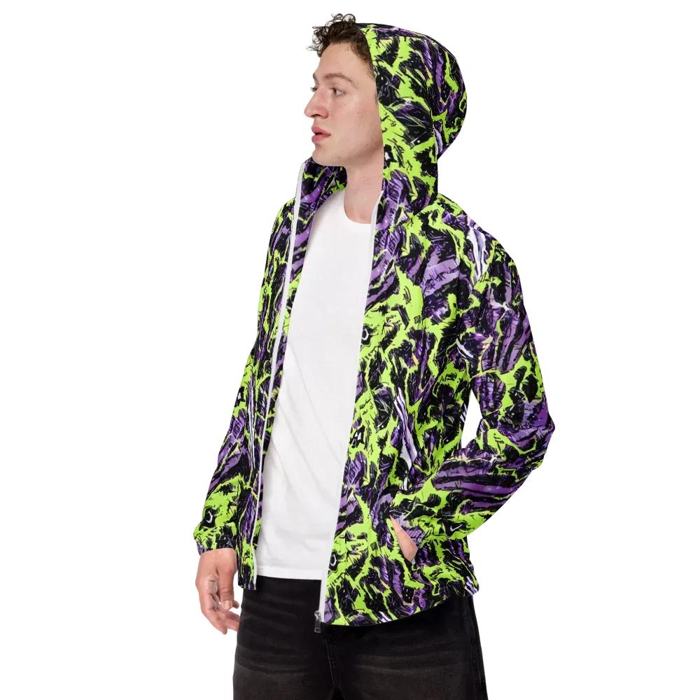 Acid Violet on Men's Windbreaker — Left Front