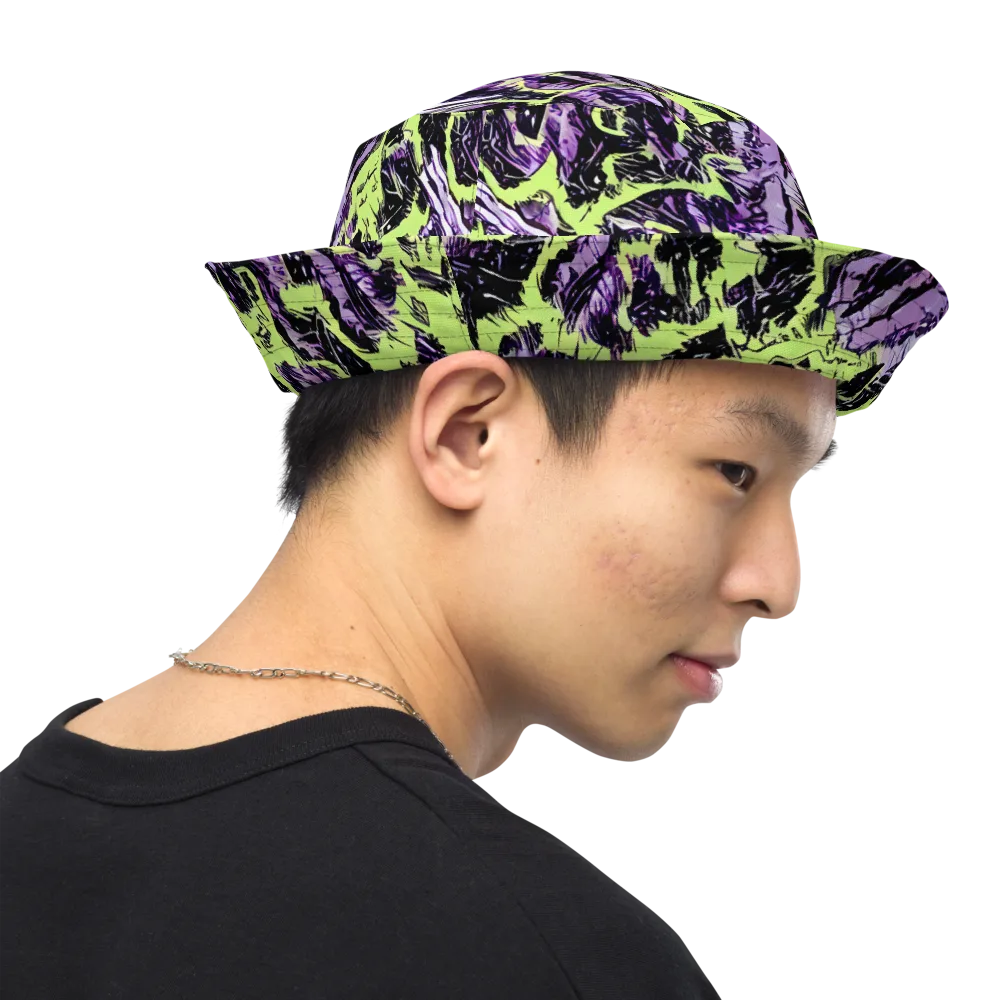 Acid Violet on Reversible Bucket Hat — Right Outside