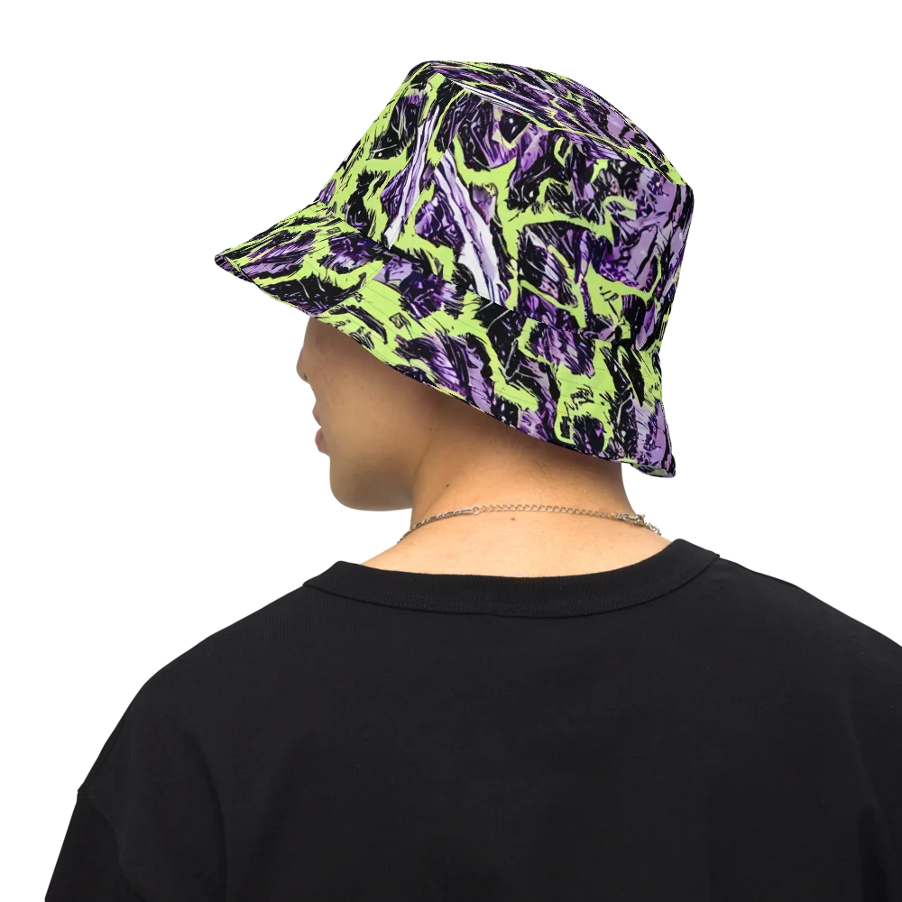 Acid Violet on Reversible Bucket Hat — Back Inside
