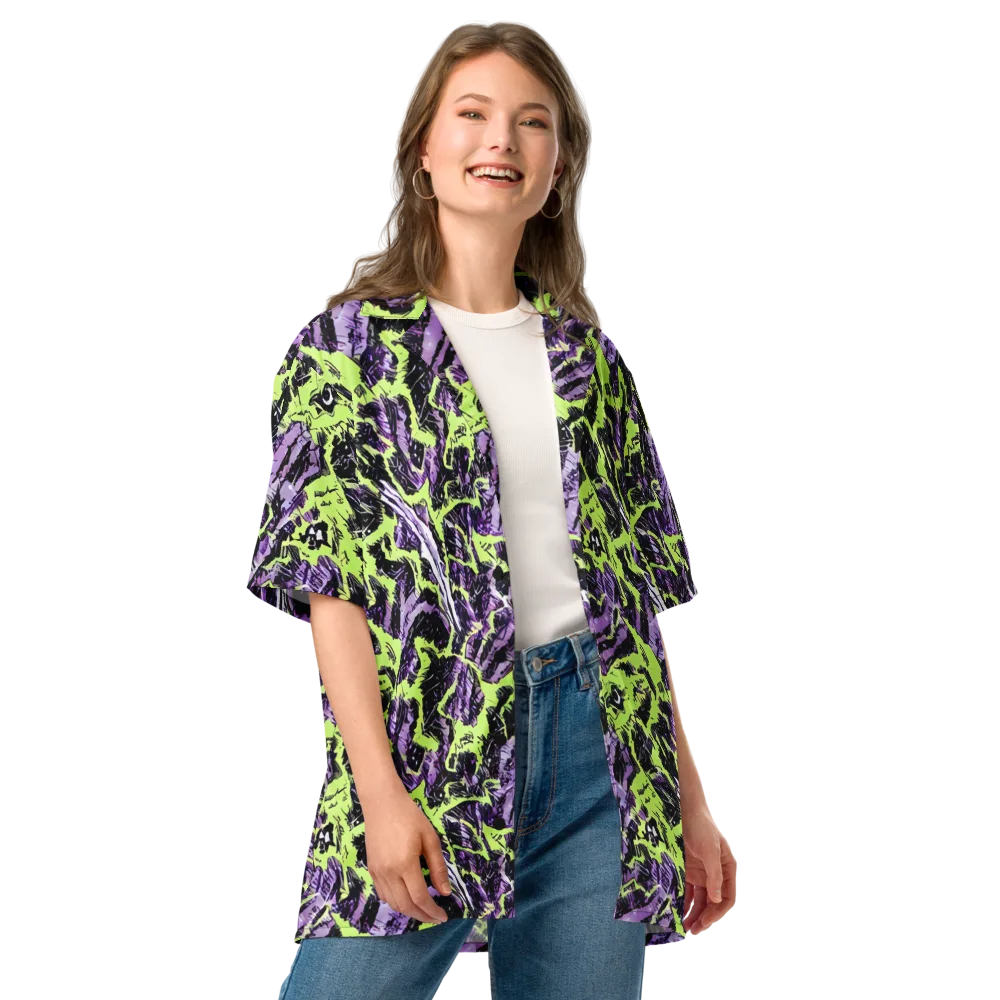 Acid Violet on Button Shirt — Front