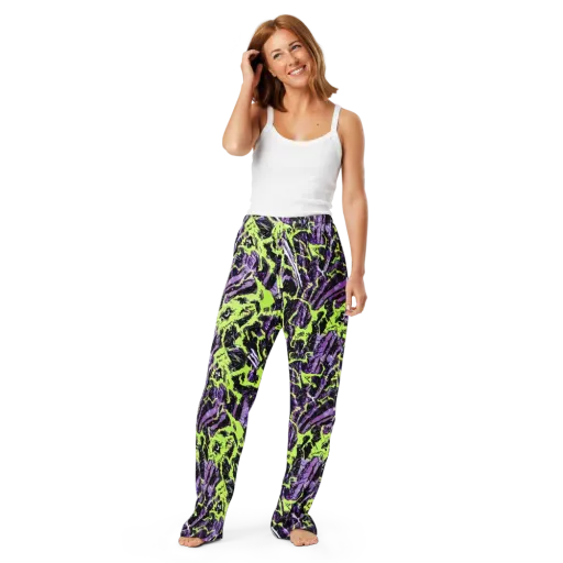 Acid Violet on a Women's Pajama Pants