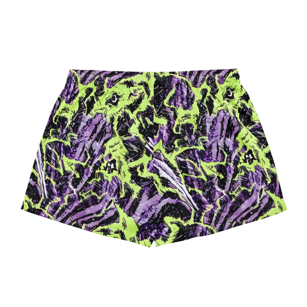 Acid Violet on Women's Pajama Shorts — Back
