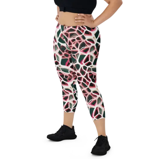 Rose Circuit on a Capri Leggings