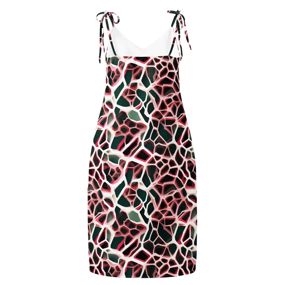 Rose Circuit on Slip Dress — Back