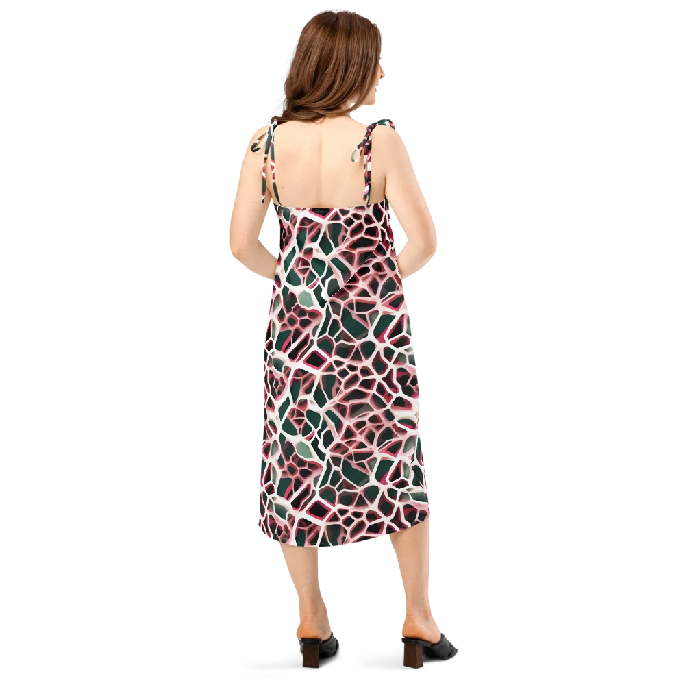 Rose Circuit on Slip Dress — Back