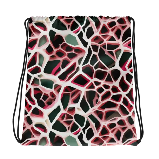 Rose Circuit on a Drawstring Bag