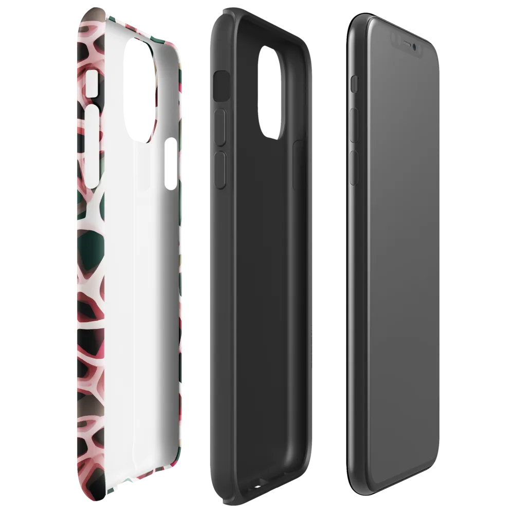 Rose Circuit on Tough Case for iPhone® — Right