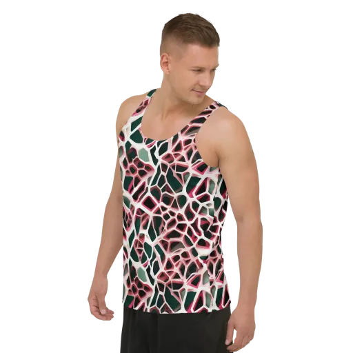 Rose Circuit on a Men's Tank Top