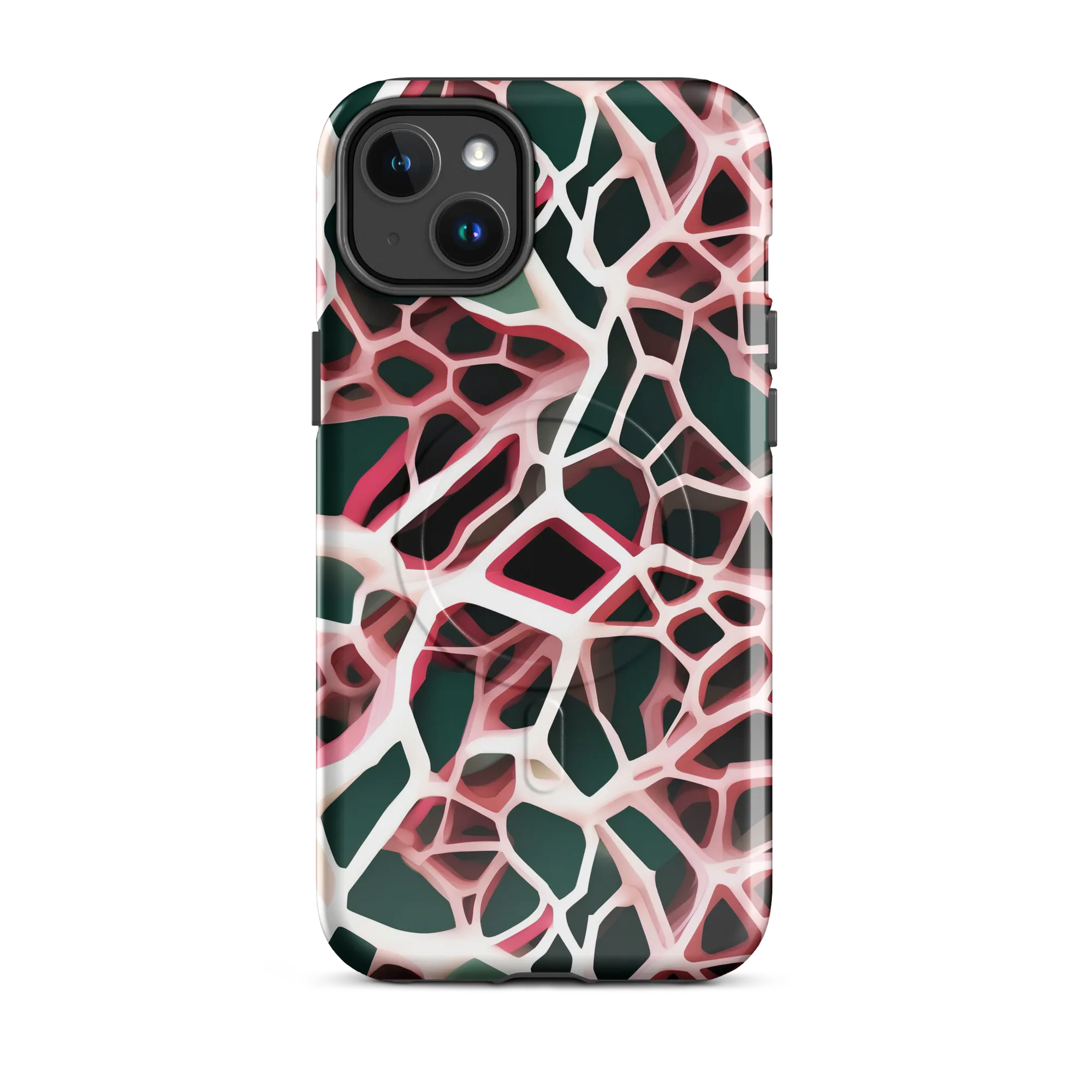 Rose Circuit on MagSafe Tough Case for iPhone® — Front