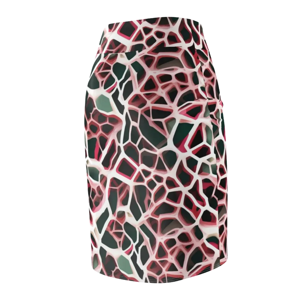 Rose Circuit on Pencil Skirt — Back Side