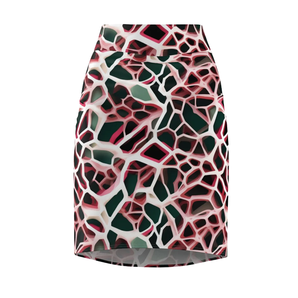 Rose Circuit on Pencil Skirt — Front