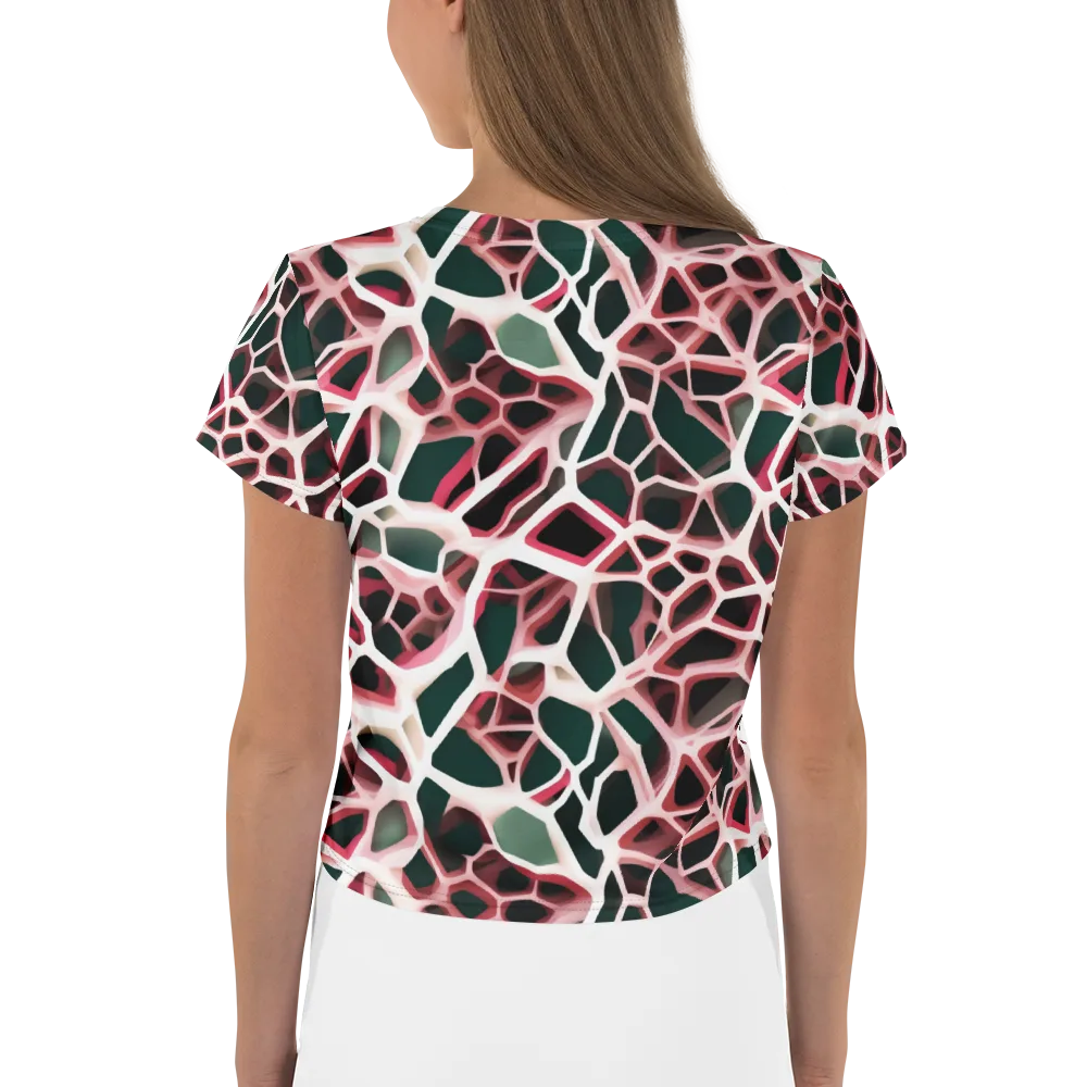 Rose Circuit on Crop Tee — Back