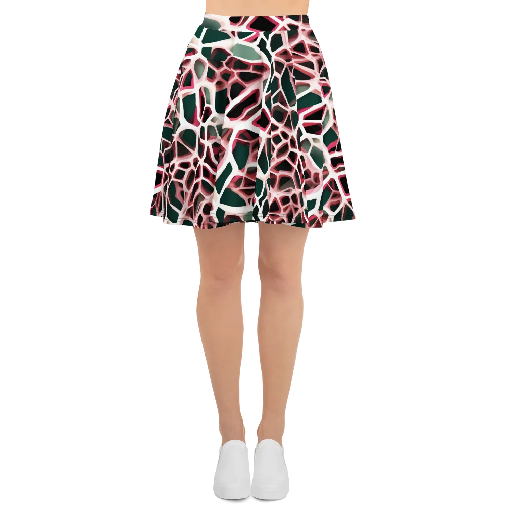 Rose Circuit on Skater Skirt — Front