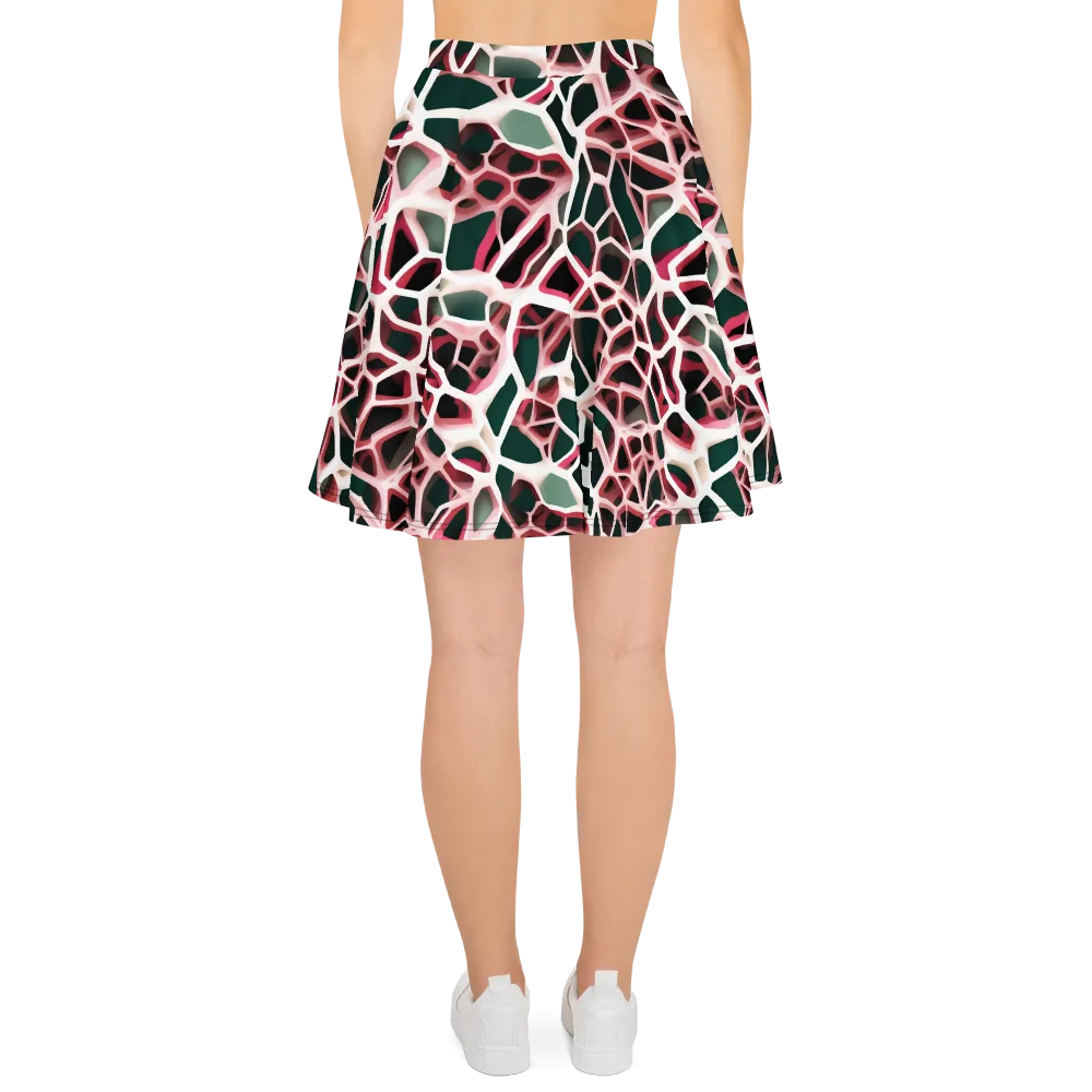 Rose Circuit on Skater Skirt — Back
