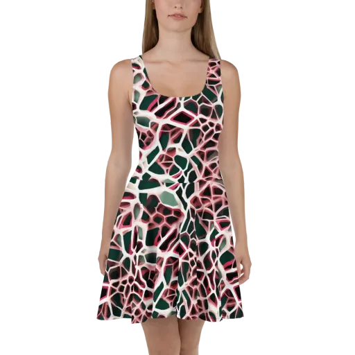 Rose Circuit on a Skater Dress