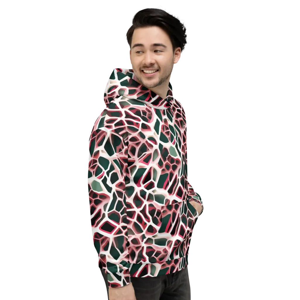 Rose Circuit on Hoodie — Right