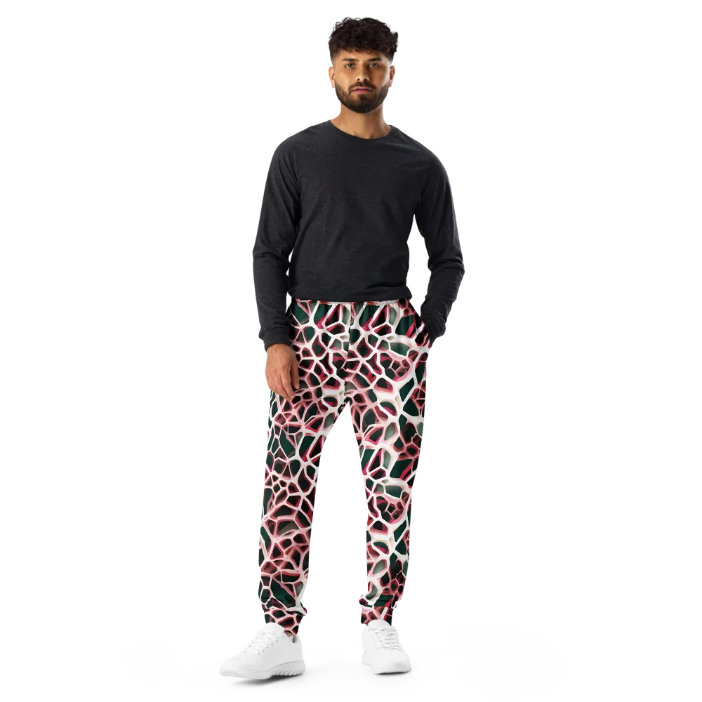 Rose Circuit on Men's Joggers — Front