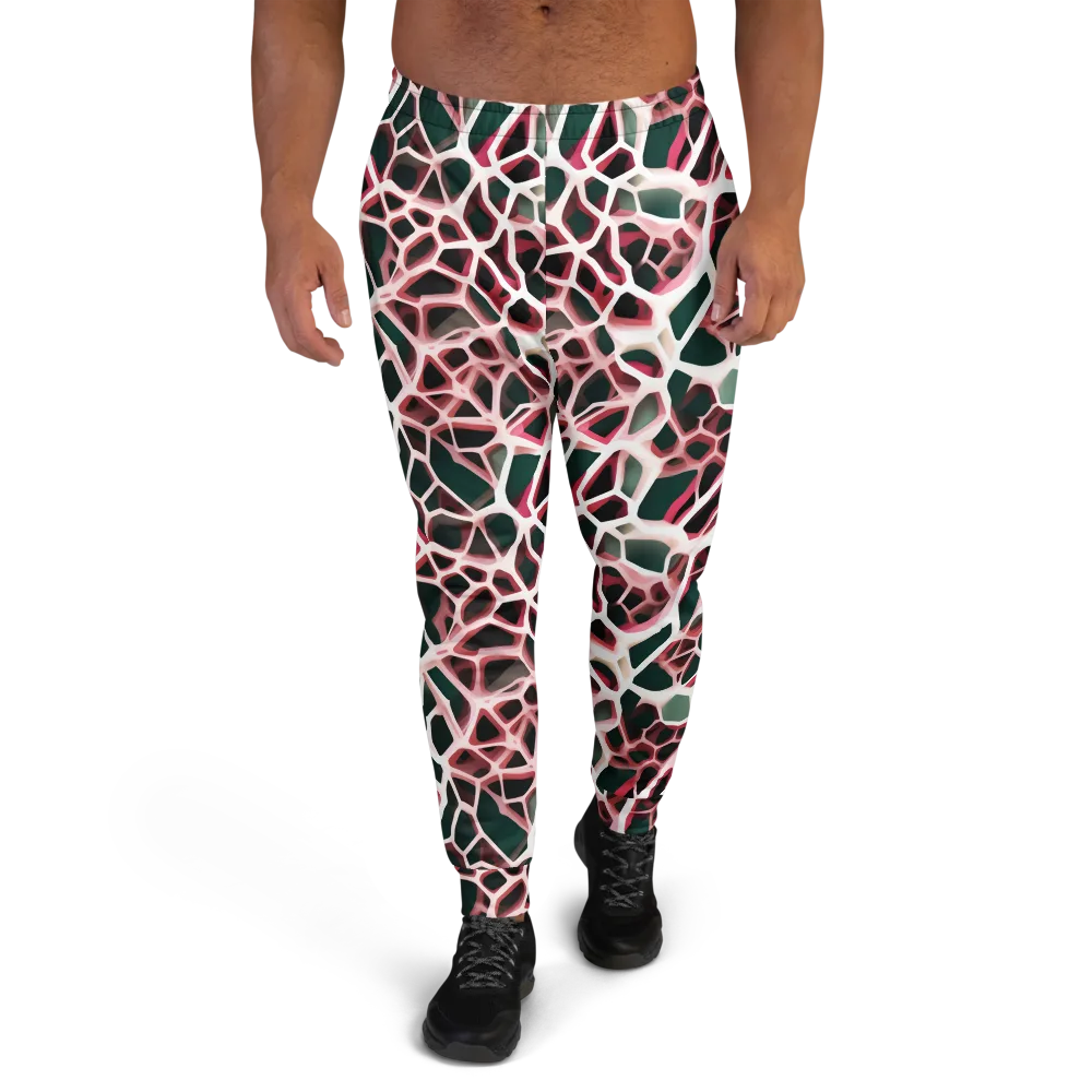 Rose Circuit on Men's Joggers — Front