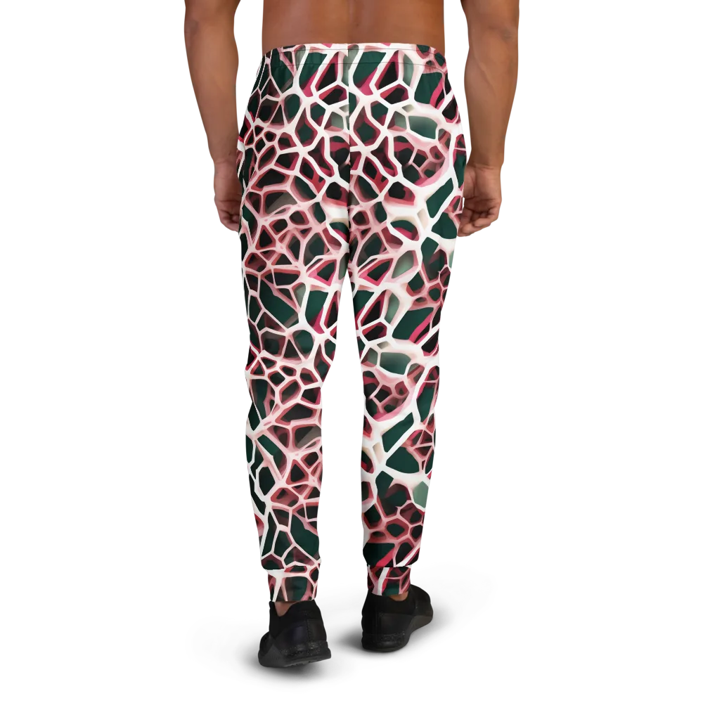 Rose Circuit on Men's Joggers — Back