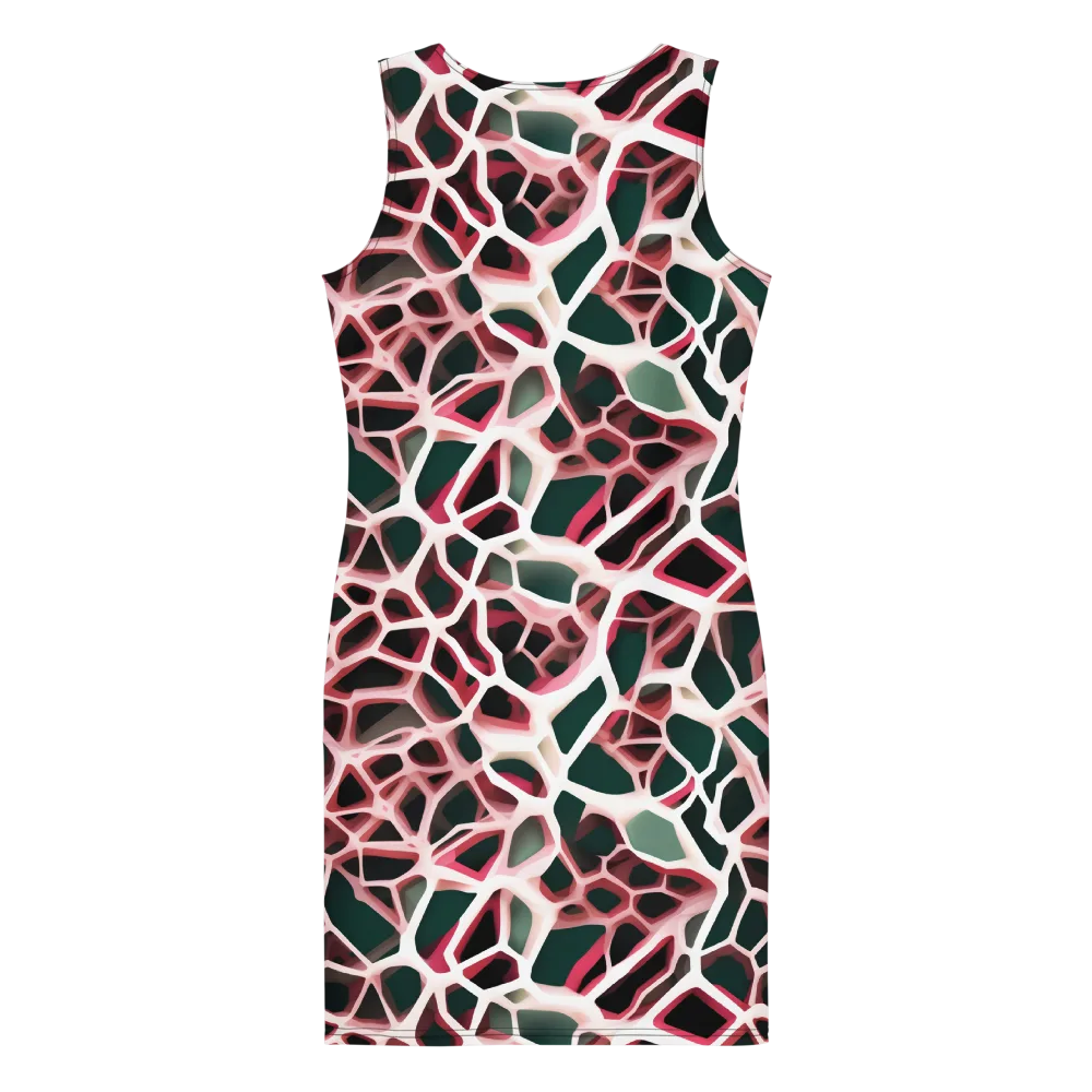 Rose Circuit on Bodycon Dress — Back