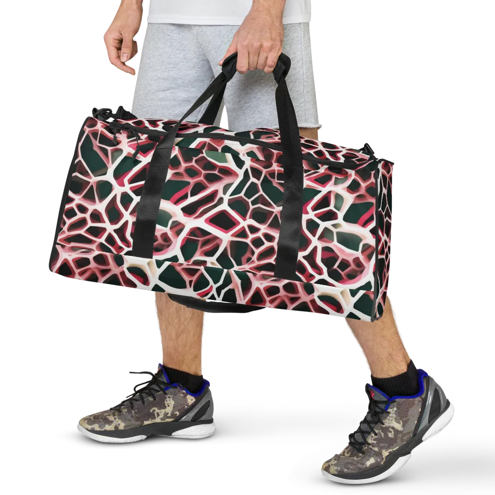 Rose Circuit on Duffle Bag — Front