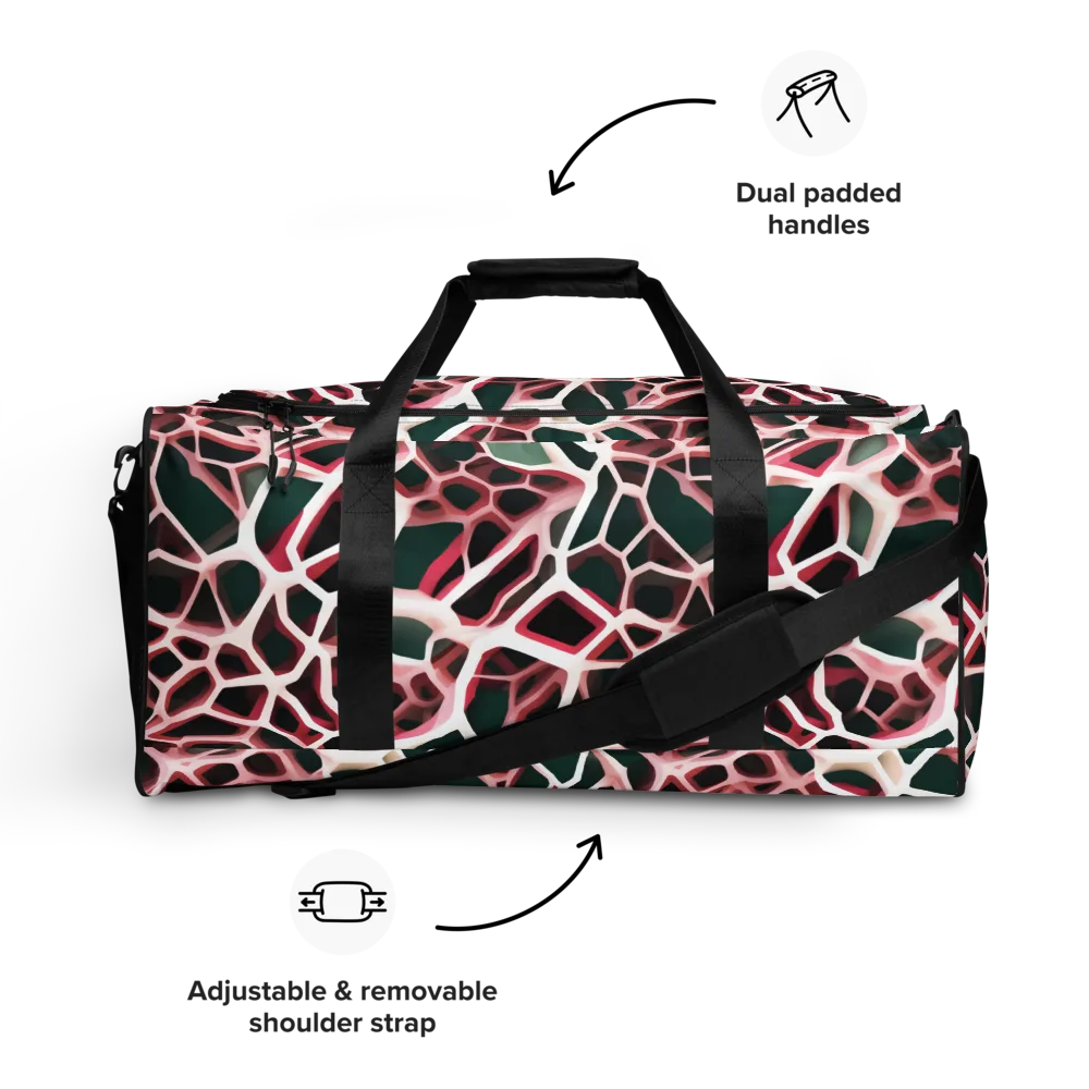 Rose Circuit on Duffle Bag — Front