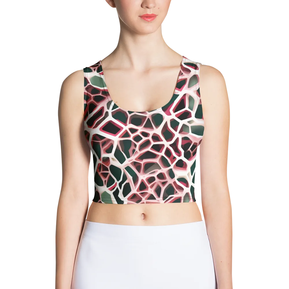 Rose Circuit on Crop Top — Front