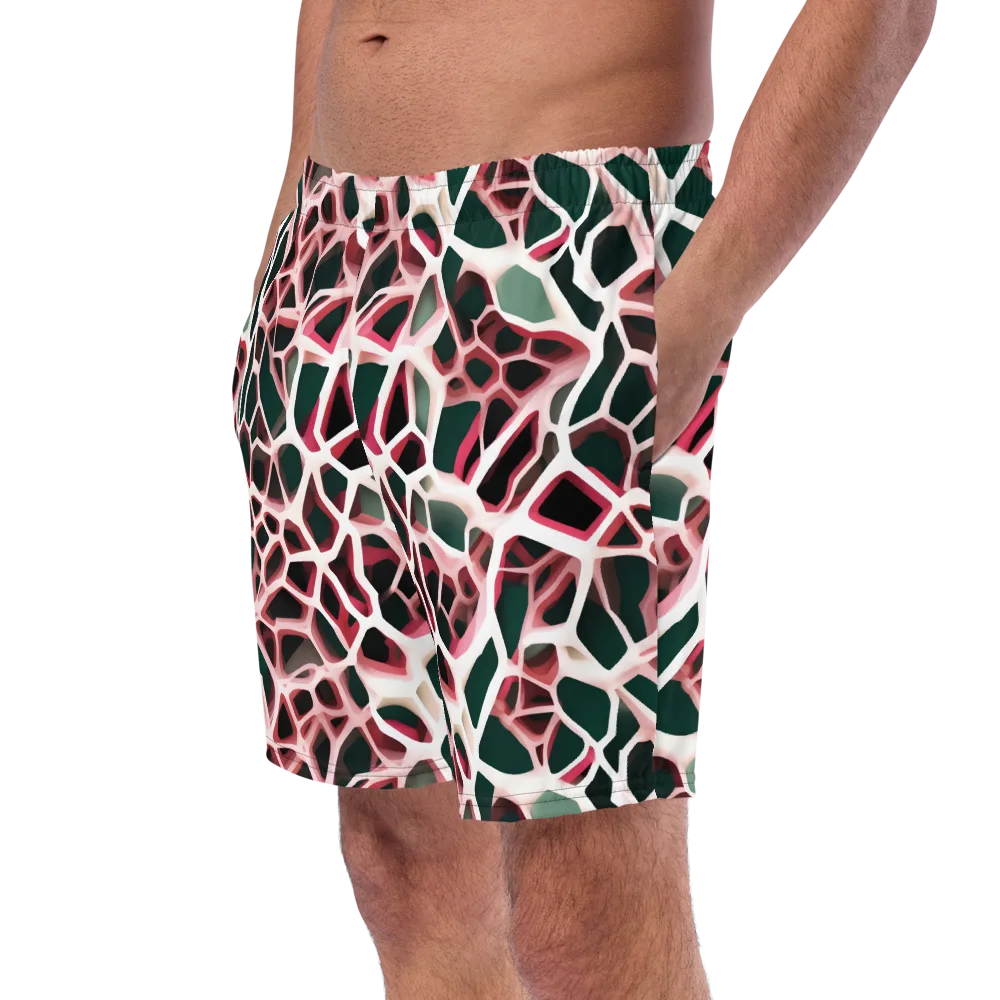Rose Circuit on Swim Trunks — Left Front