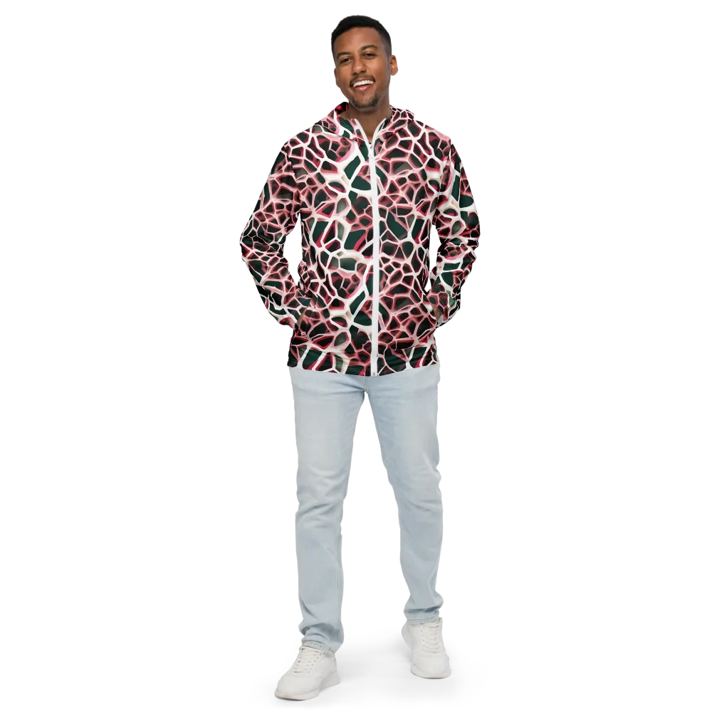 Rose Circuit on Men's Windbreaker — Front