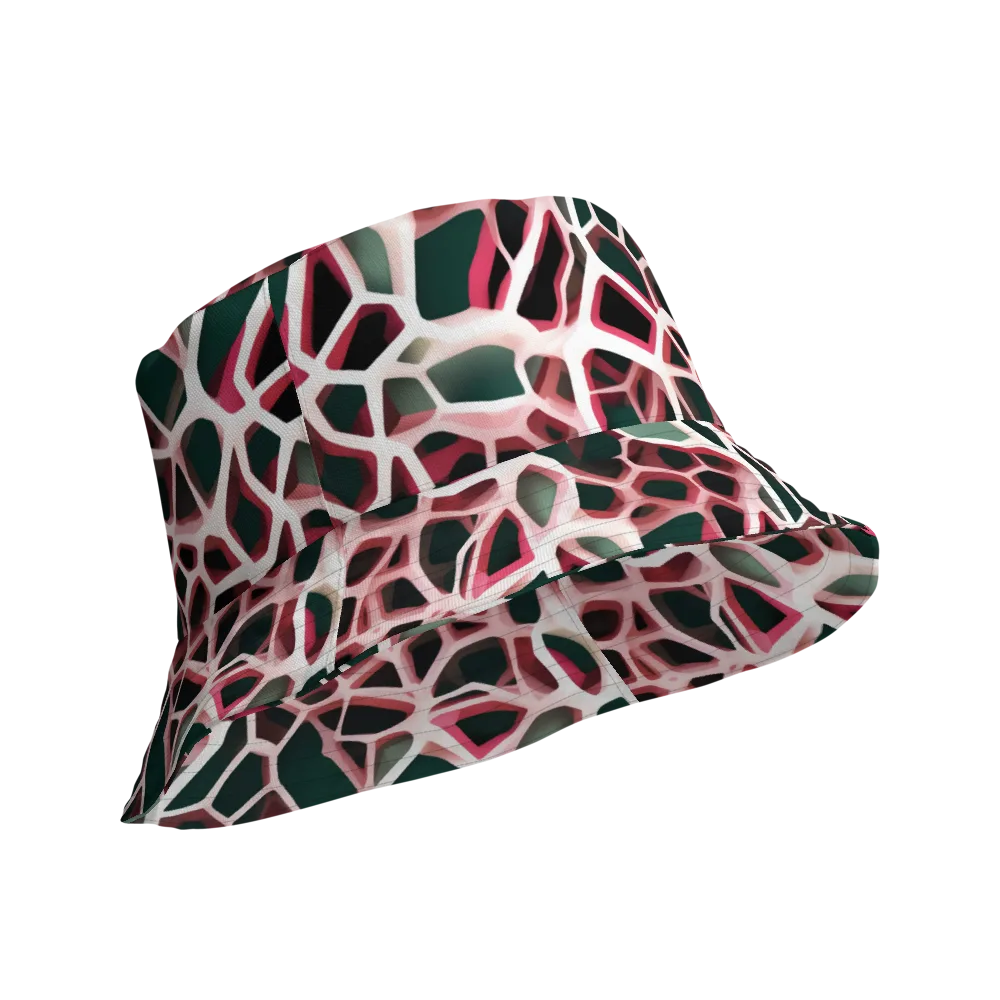 Rose Circuit on Reversible Bucket Hat — Product details Outside