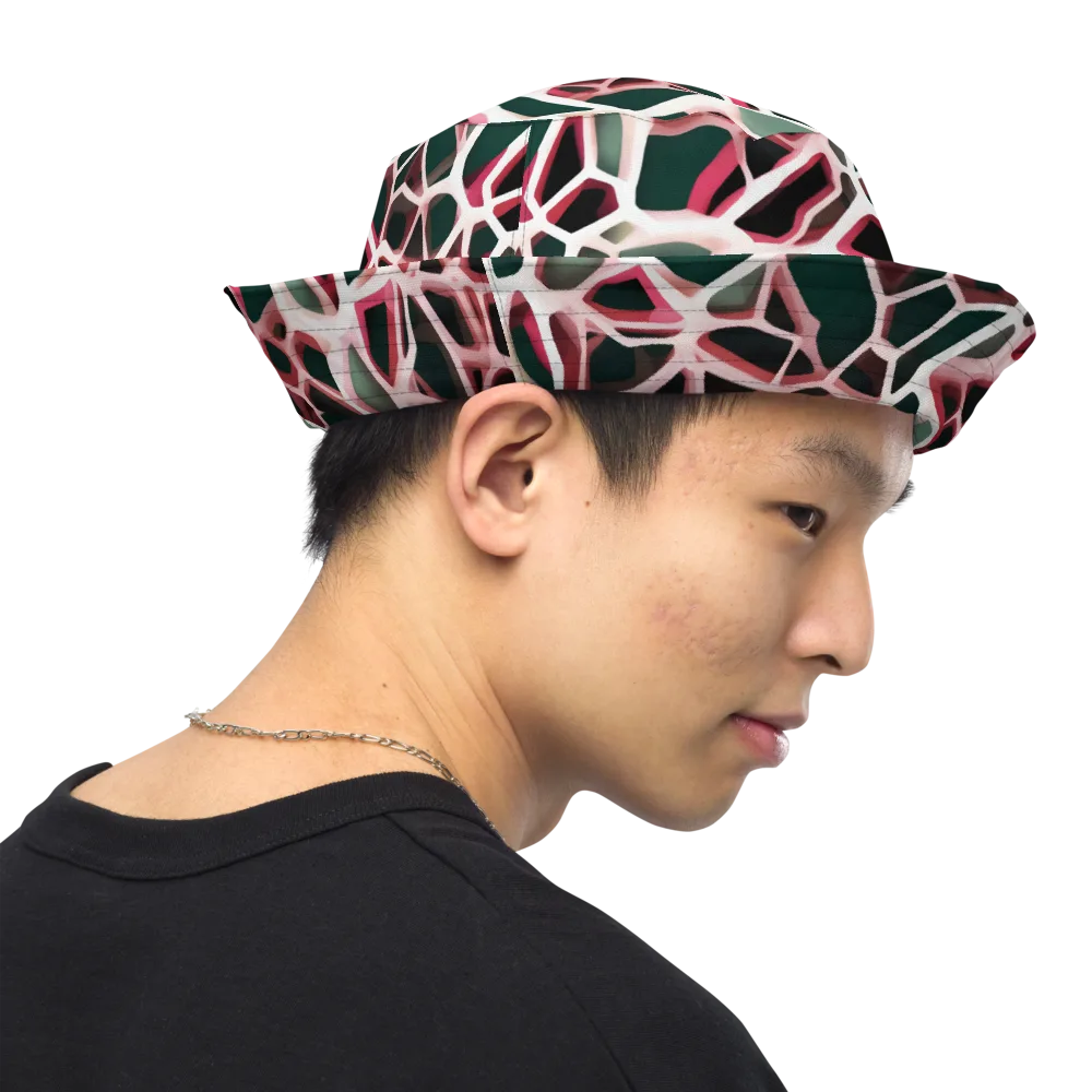 Rose Circuit on Reversible Bucket Hat — Right Outside