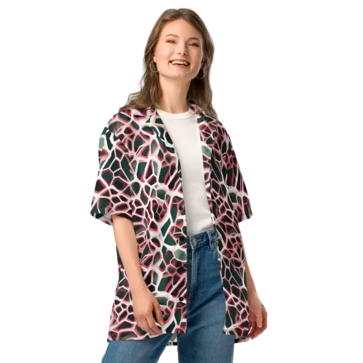 Rose Circuit on a Button Shirt