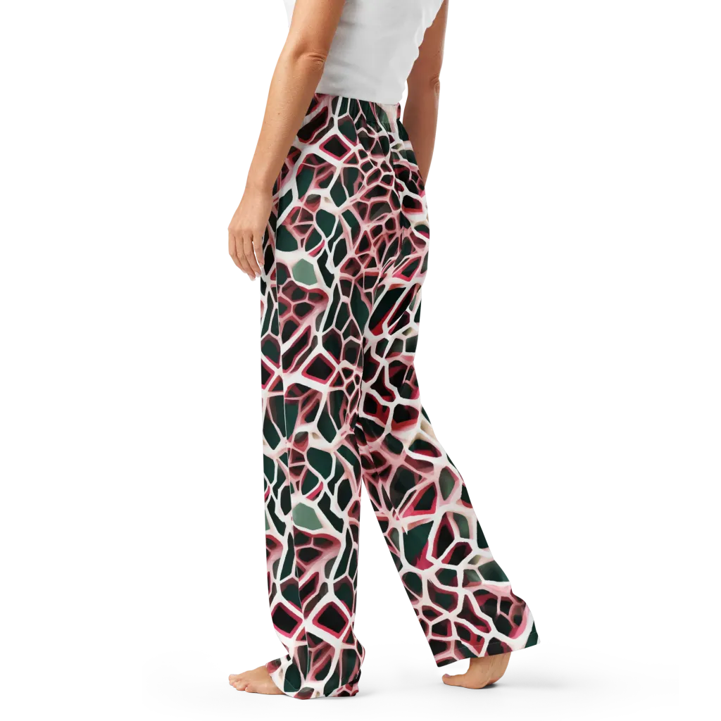 Rose Circuit on Women's Pajama Pants — Left