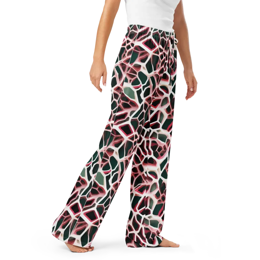 Rose Circuit on Women's Pajama Pants — Right Front
