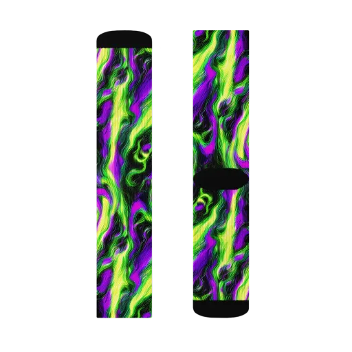 Neon Marble on a Socks