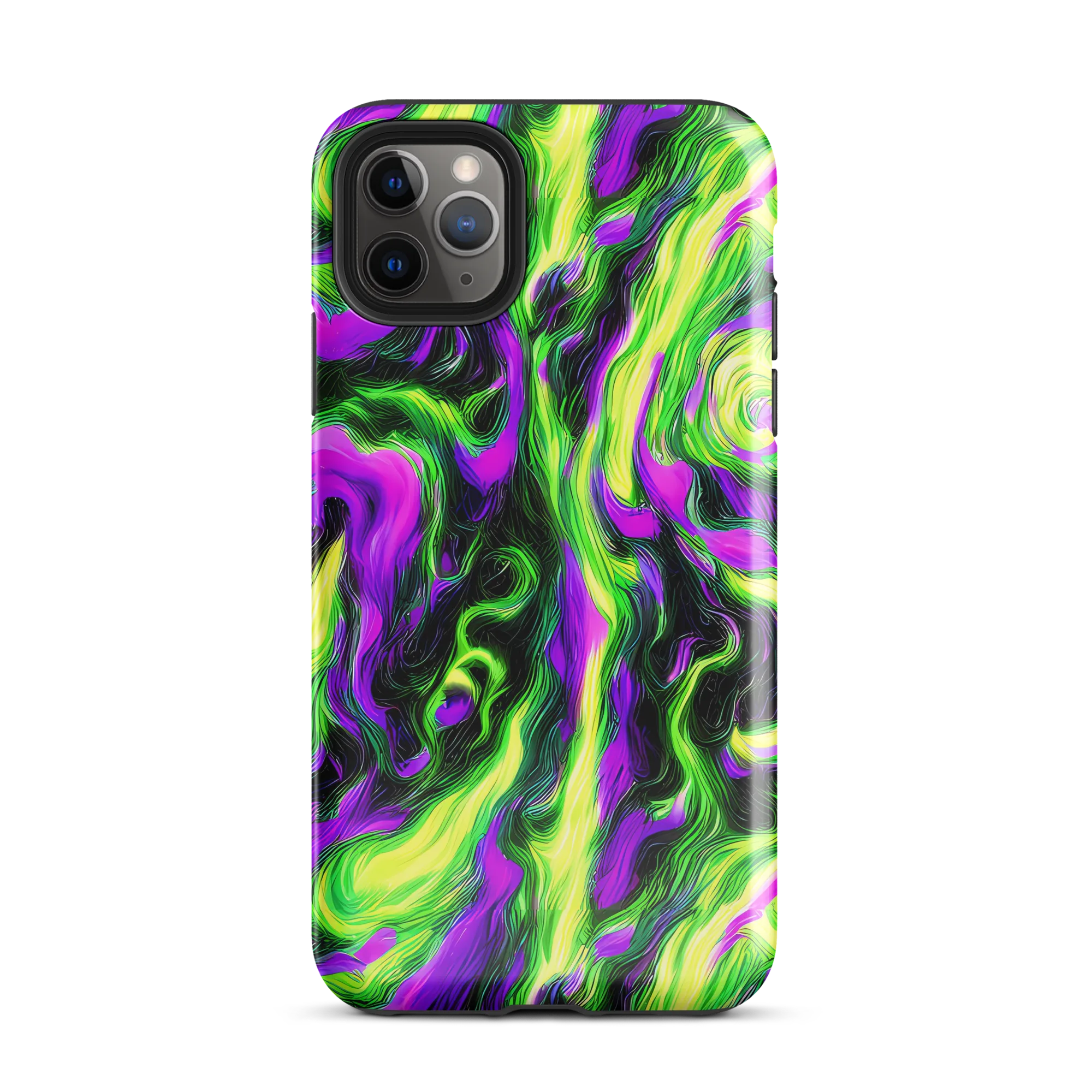 Neon Marble on Tough Case for iPhone® — Front