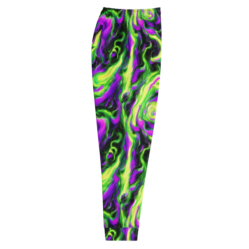 Neon Marble on Men's Joggers — Right