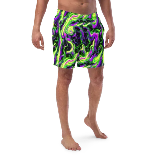 Neon Marble on a Swim Trunks