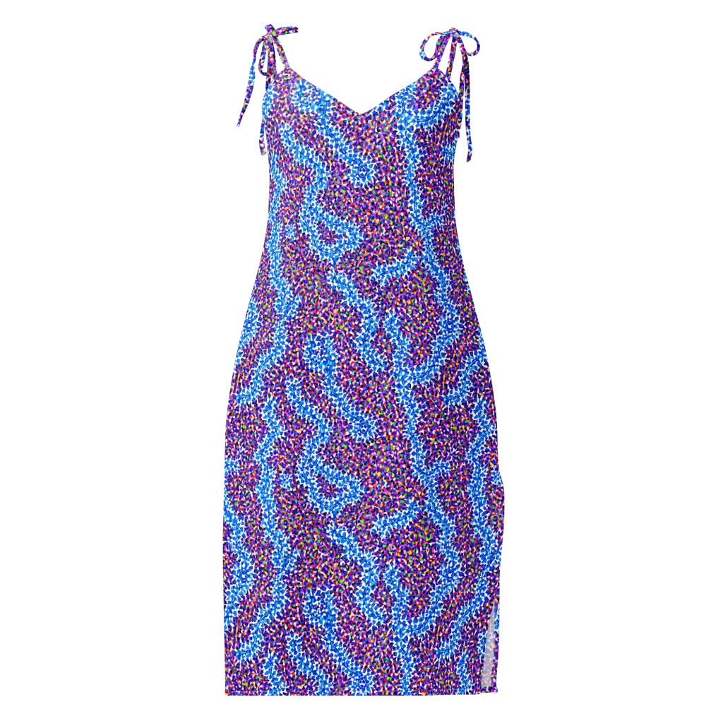 Prismatic Current on Slip Dress — Front