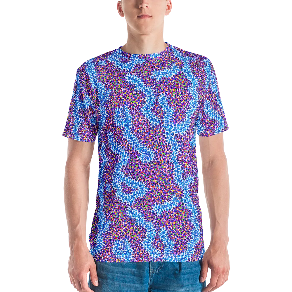 Prismatic Current on Men's Crew Neck T-Shirt — Front