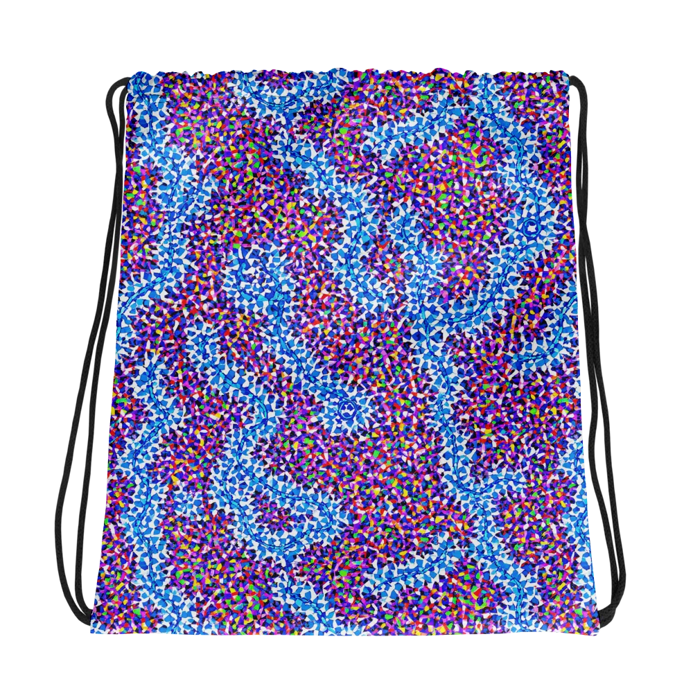 Prismatic Current on Drawstring Bag — Photo