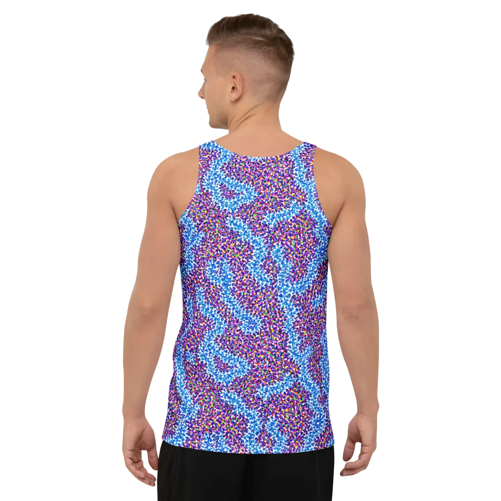 Prismatic Current on Men's Tank Top — Back