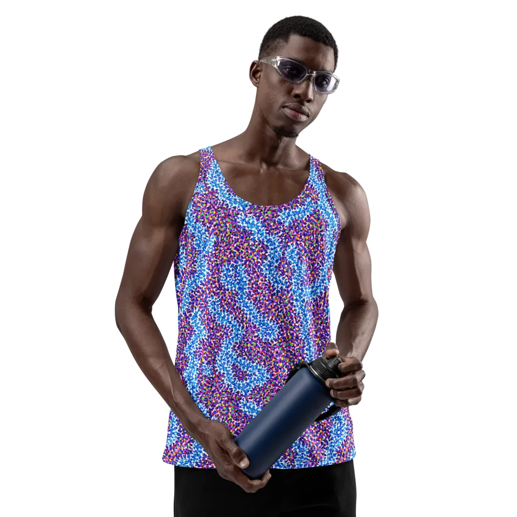 Prismatic Current on Men's Tank Top — Front