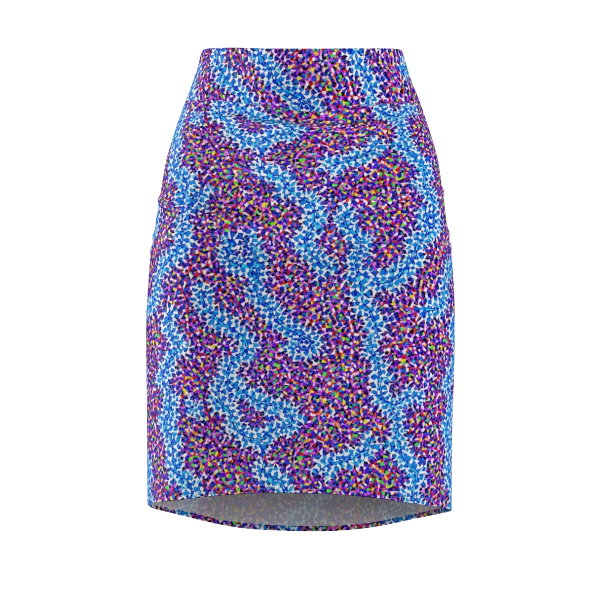 Prismatic Current on Pencil Skirt — Front