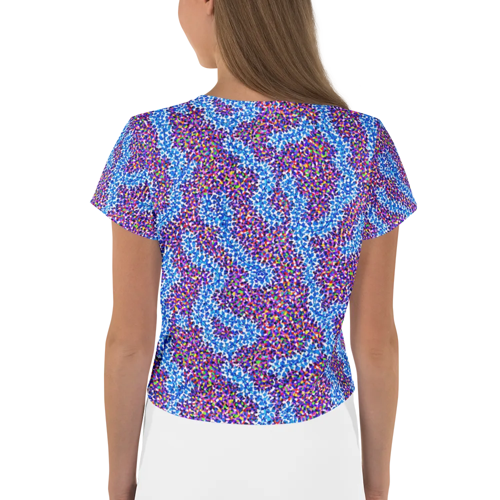 Prismatic Current on Crop Tee — Back