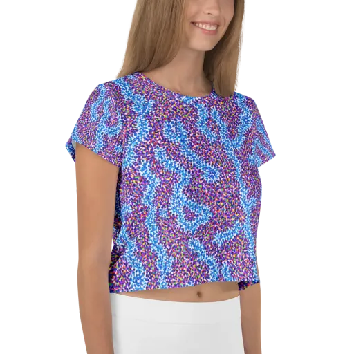 Prismatic Current on a Crop Tee