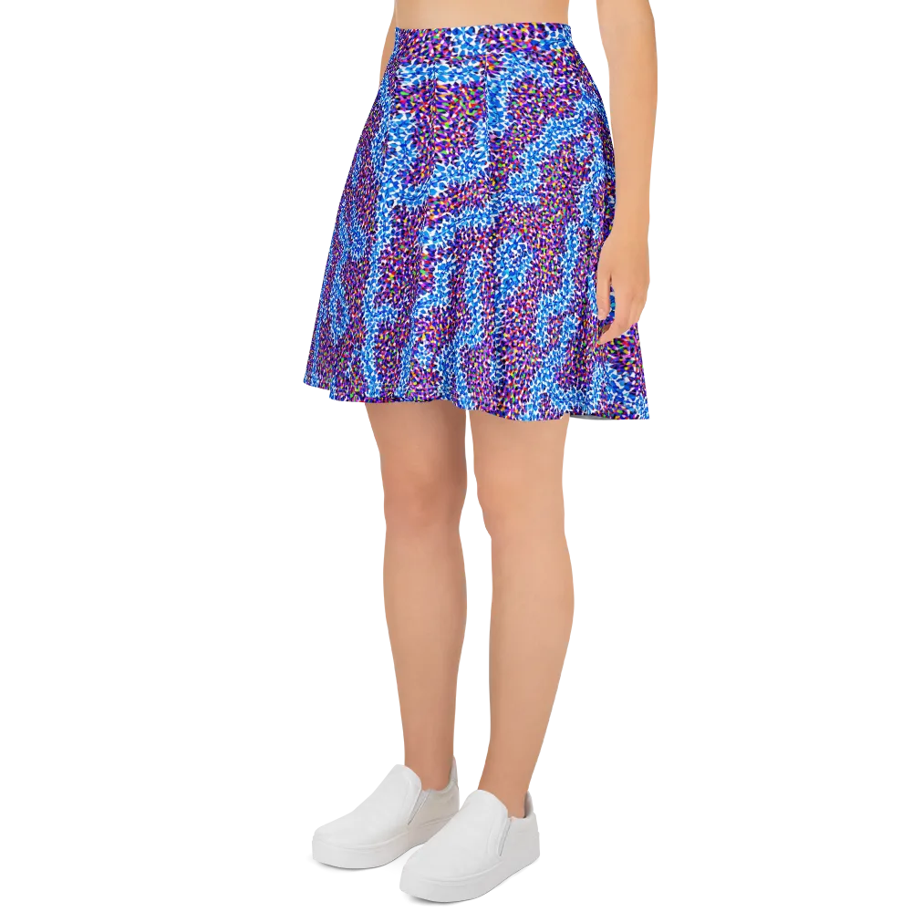 Prismatic Current on Skater Skirt — Left